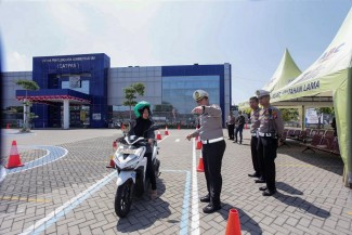 Materi Uji Praktik SIM Formasi Angka 8 Dihapud di Surabaya