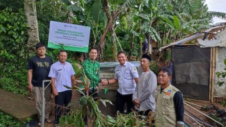 Askrindo Gandeng LMI Alirkan Sumber Air ke 152 Kepala Keluarga di Bogor