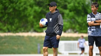 H-1 Jelang Lawan Guinea, Shin Tae-yong Genjot Kebugaran Timnas Indonesia U-23