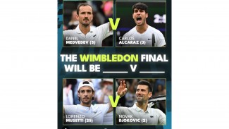 Djokovic Bertemu Musseti, Alcaraz Lawan Medvedev di Semi Final