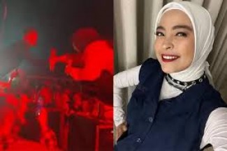 Nyungsep dari Panggung Setinggi 2 Meter, Tantri Kotak: Alhamdulillah Aku Baik Saja