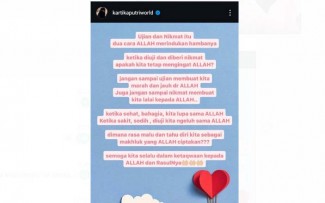 Kartika Putri Hapus Foto Diri di Instagram, Netizen: Masya Allah, Kamu Bercadar Ya?
