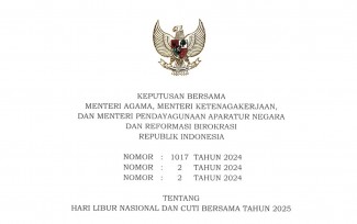 Daftar Lengkap 27 Hari Libur Nasional dan Cuti Bersama di 2025