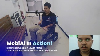 Bantu Difabel, Mahasiswa ITS Rancang Kursi Roda Dikendalikan Gerakan Mata