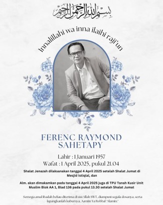 Jenazah Ray Sahetapy Dimakamkan Bada Shalat Jumat