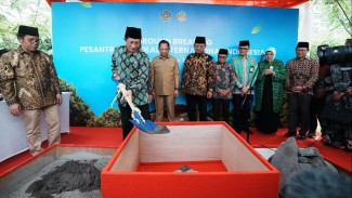 Menag Lakukan Peletakan Batu Pertama Pembangunan Pesantren Istiqlal di Kampus UIII