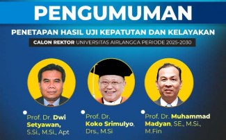 Tiga Calon Rektor Unair Lolos Hasil Uji Kepatutan dan Kelayakan