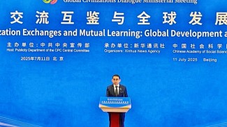 Fadli Zon Bicara di Forum Global Tiongkok: Serukan Keadilan dan Dialog Peradaban