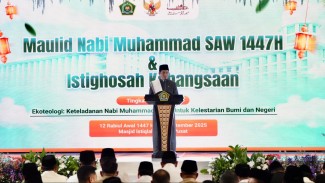 Momen Peringatan Maulid Nabi, Menag Nasaruddin Umar Kenalkan Konsep Ekoteologi