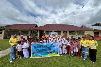 Pengusaha Muslim Haji Robert Melalui NHM Peduli Adakan Edukasi Kebencanaan dan Perilaku Hidup Bersih Sehat
