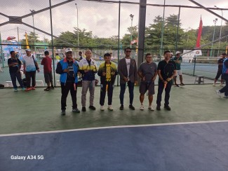 Pengkab Pelti Bekasi Resmikan Lapangan In Door, Tournamen Tenis Antar Club Digelar Meriah