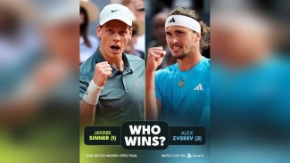 Alexander Zverev Incar Kemenangan Pertama atas Jannik Sinner sejak US Open 2023 di Final Madrid Open, Mampukah Zverev?