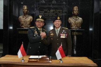 Perkuat Stabilitas Kawasan, Kasad Terima Kunjungan Kasad Singapura