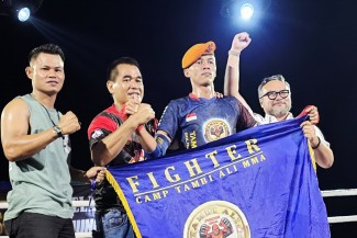 Pratu Ando Dwiki Saputra Raih Juara I West Borneo Muaythai Championship
