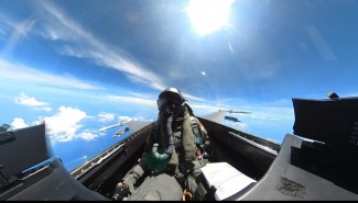 Patroli Udara F-16 TNI AU Perkuat Pengamanan Wilayah Utara Indonesia