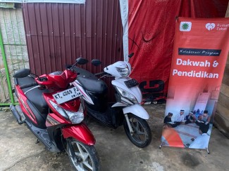 Sokong Dakwah di Kutai Barat, Kafilah Du’at Terima Dua Motor Wakaf