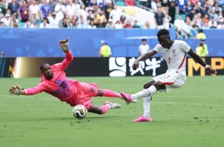 Babak Pertama Prancis vs Inggris: Bukayo Saka Menggila, The Three Lions Unggul Telak 4-0