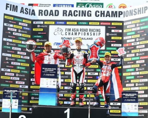 Astra Honda Racing Team Unjuk Gigi di ARRC Buriram, Rheza Podium Kedua