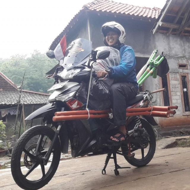 Mustofa Sam, Touring Seorang Diri Keliling Jawa Kenalkan Permainan Tradisional
