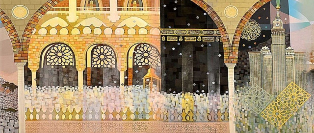 Lorong Waktu Ibadah Haji Pada Mural di Bandara King Abdul Aziz
