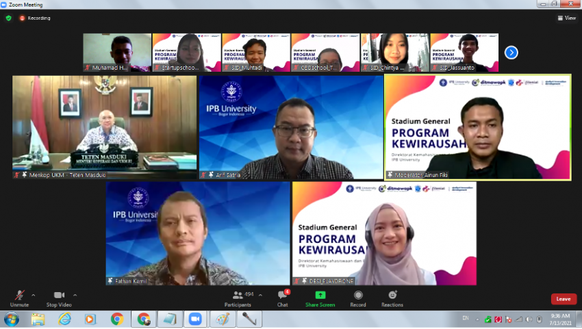 Gandeng IPB, Menteri Koperasi Sinergi Ciptakan Entrepreneur Berbasis Teknologi
