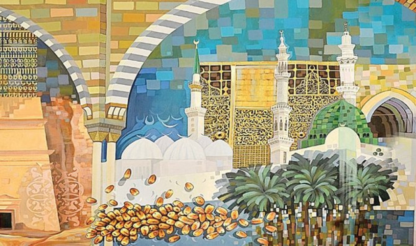 Lorong Waktu Ibadah Haji Pada Mural di Bandara King Abdul Aziz