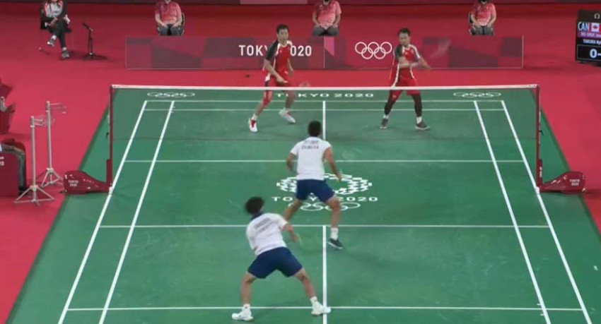 Bulu Tangkis Olimpiade Tokyo: Ahsan/Hendra Empaskan Wakil Kanada di Laga Perdan