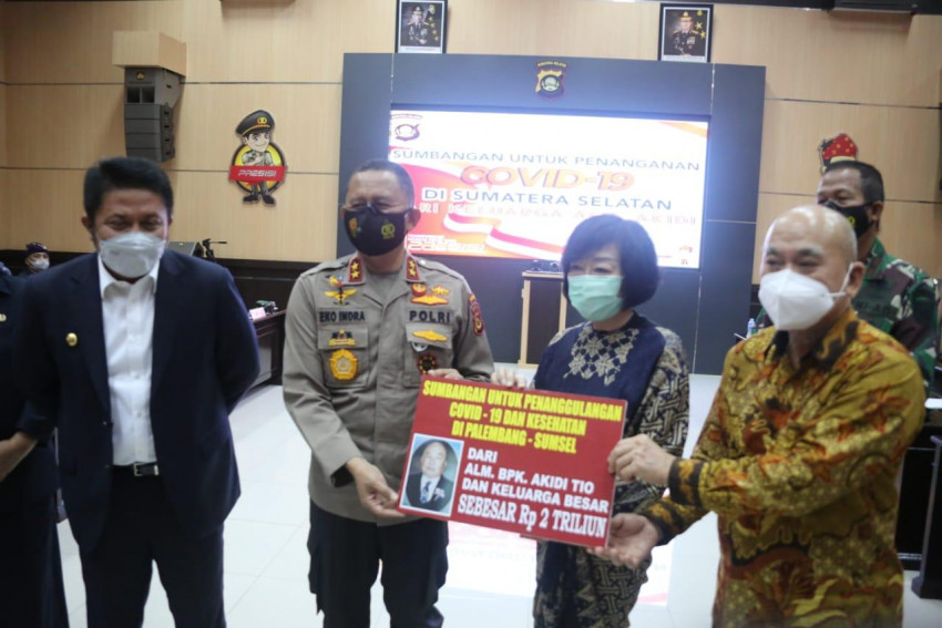 Bantu Penanganan Covid-19 di Sumsel, Pengusaha Dermawan Ini Donasi Rp2 Triliun