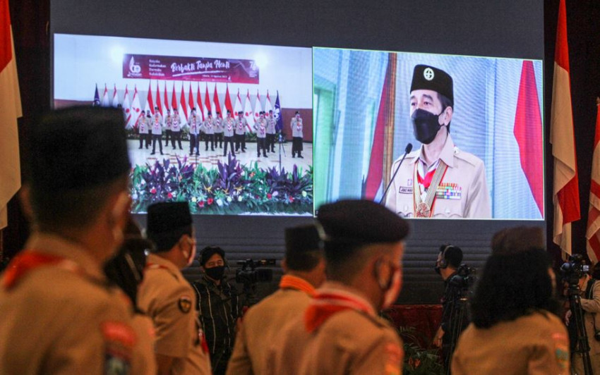 Jokowi: Pramuka Harus Jadi Pribadi Tangguh