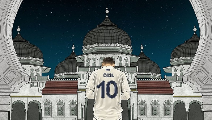 Masjid Raya Baiturrahman Aceh Jadi Latar Mesut Ozil Ucapkan HUT Ke-76 RI