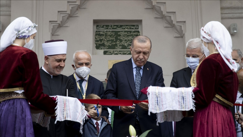 Masjid Bascarija di Bosnia Kembali Dibuka, Erdogan Hadir Gunting Pita