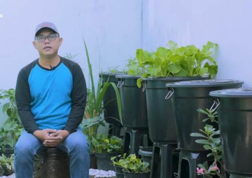 Solusi Masa Pandemi,  Muslim Ini Sukses Jaga Ketahanan Pangan dari Budikdamber