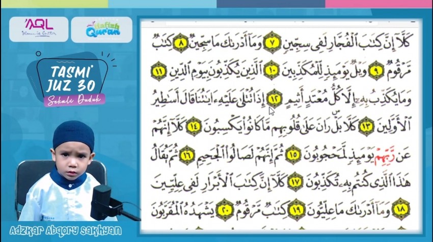 Inspiratif, Santri Usia 5 Tahun Setor Hafalan Juz 30 Sekali Duduk