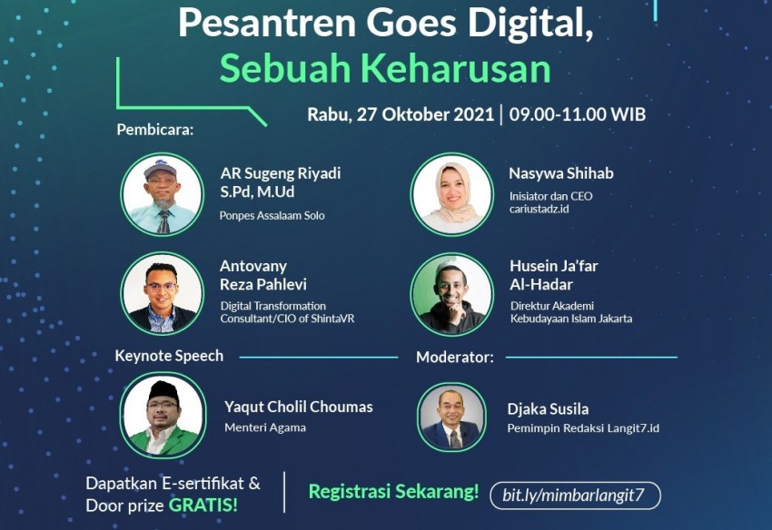 Webinar LANGIT7.ID: Pesantren Goes Digital, Sebuah Keharusan