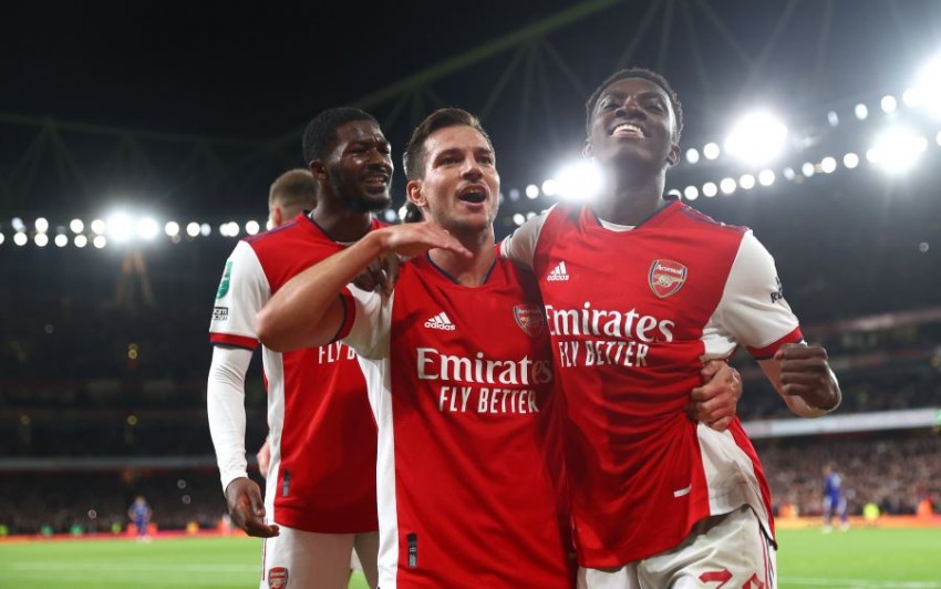 Gol Nketiah Bikin Arsenal Lolos ke Perempat Final Piala Liga
