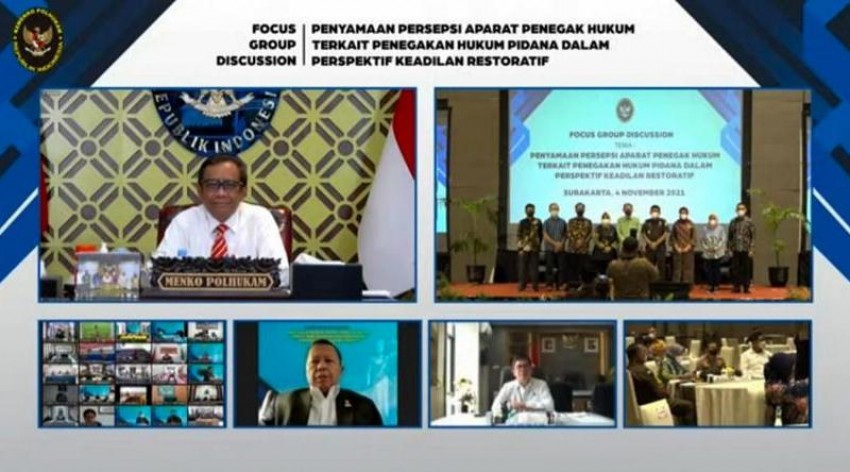 Mahfud: Waspada Industrialisasi Hukum Dalam Penerapan Keadilan Restoratif