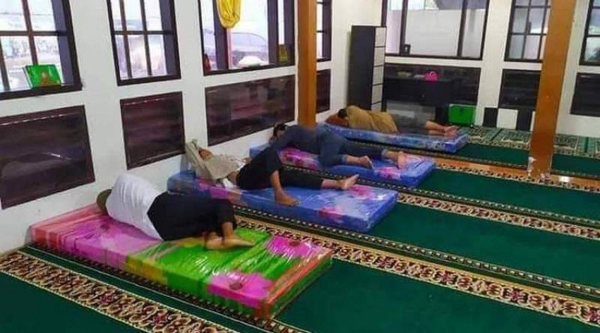 Masjid Al-Gazali Gorontalo Ramah Musafir, Siapkan Tempat Tidur dan Makanan
