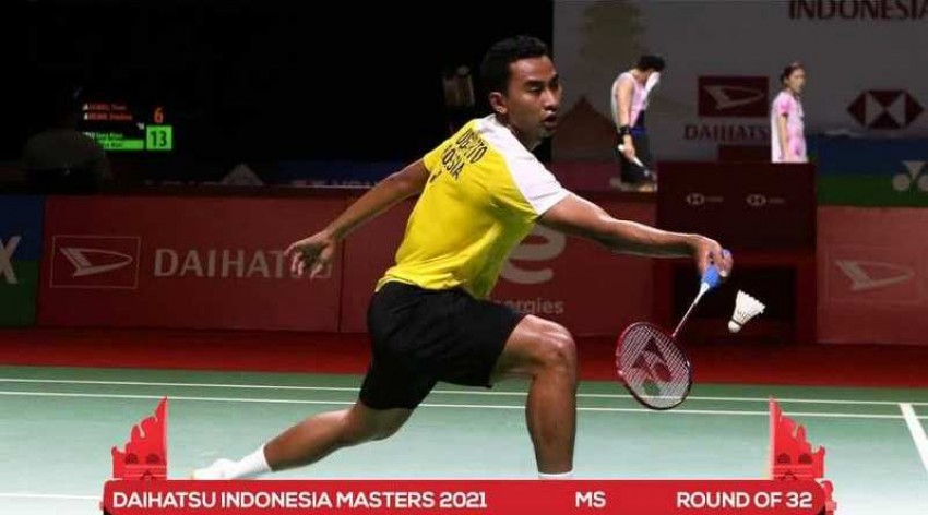 Indonesia Masters 2021: Tommy Sugiarto Tersingkir di Babak Pertama