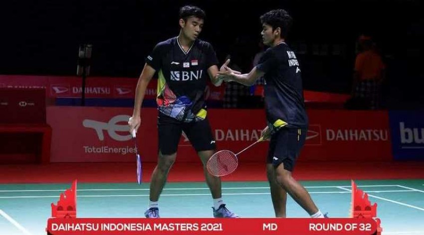 Indonesia Masters 2021: Kejutan, Bagas/Fikri Singkirkan Fajar/Rian