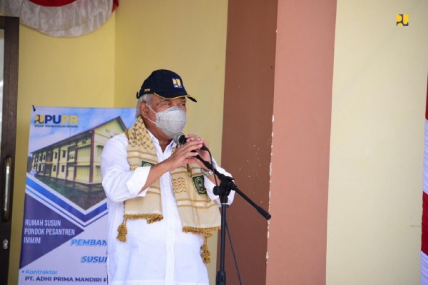 Resmikan Rusunawa di Ponpes IMMIM Maros, Menteri PUPR Harap Bisa Dukung Cetak Santri Unggul