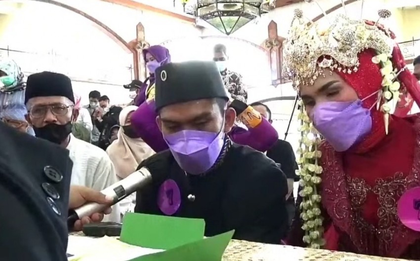 Masjid Pusdai Jabar Gelar Nikah Massal untuk Difabel