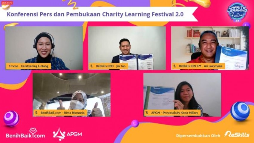 Berbagi Ilmu untuk Pemerataan Pendidikan di Charity Learning Festival