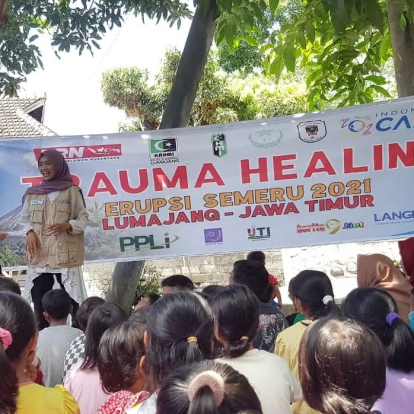 Rasa Jenuh Hinggapi Pengungsi, Indonesia Care Hibur Lewat Trauma Healing