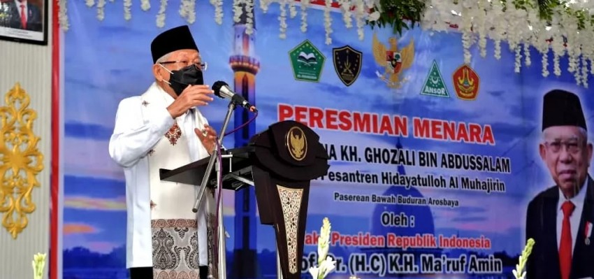 Simbol Cita-cita Santri, Wapres Resmikan Menara Syaikhona Ghozali Bangkalan