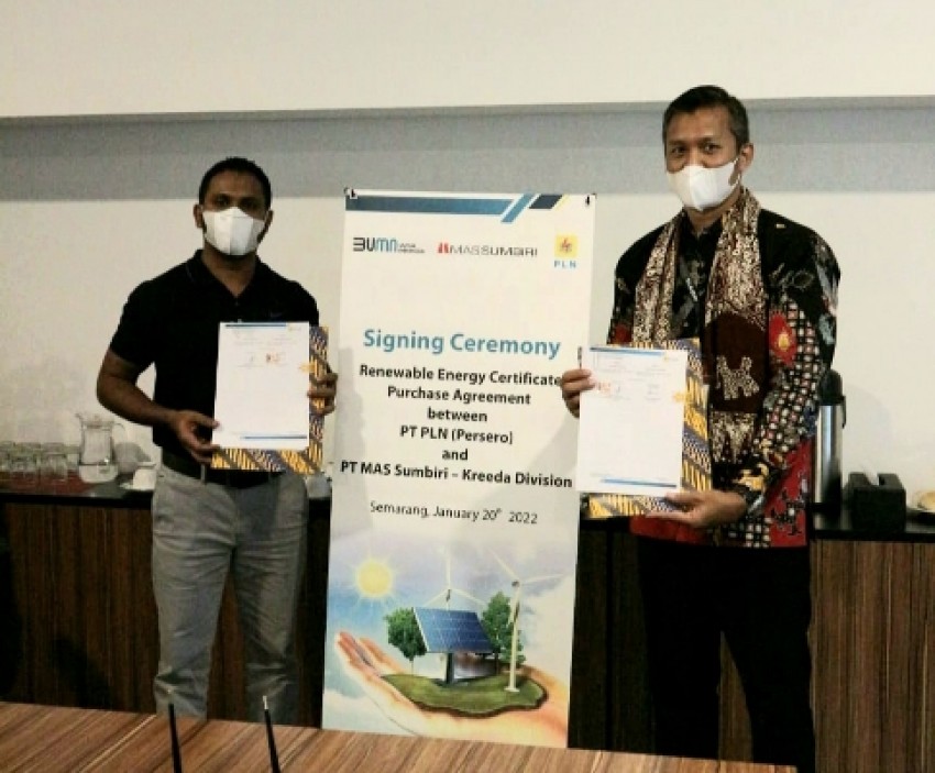 Perusahaan Tekstil di Semarang Nikmati Listrik Hijau 1.385 kVA