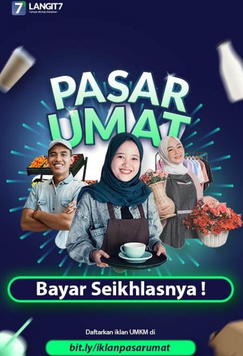Langit7 Gelar Program Pasar Umat, Bayar Seikhlasnya
