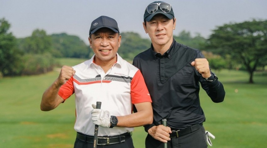 Main Golf Bareng Shin Tae-yong, Menpora Berbincang Soal Ini