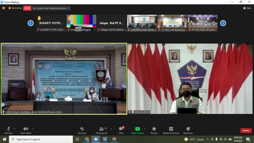 Satgas Covid-19 Gandeng Tim Penggerak PKK Kampanyekan Pencegahan Covid-19