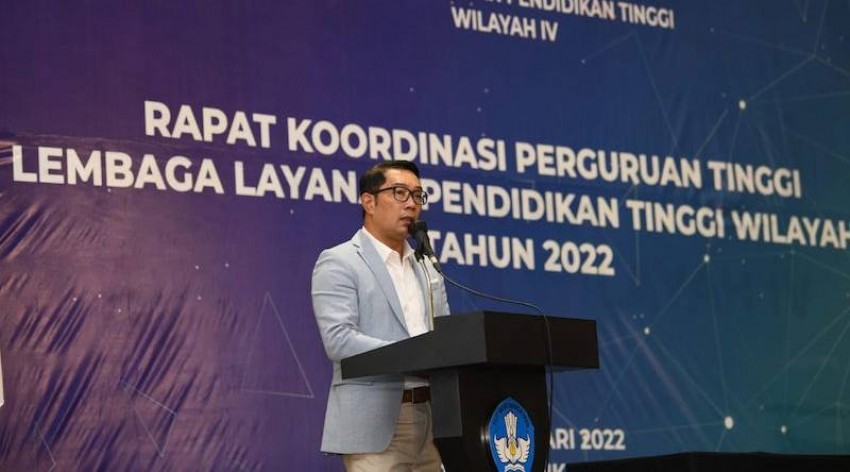 Ridwan Kamil Dorong Perguruan Tinggi Jabar Luncurkan Jurusan Sesuai Kebutuhan Zaman