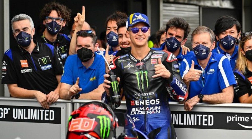 Finis di Urutan Kedua, Quartararo Traktir Es Krim untuk Anak Kecil